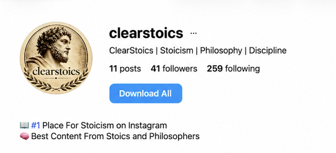 Fabian ... @clearstoics before